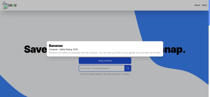 EcoSort – screenshot 2