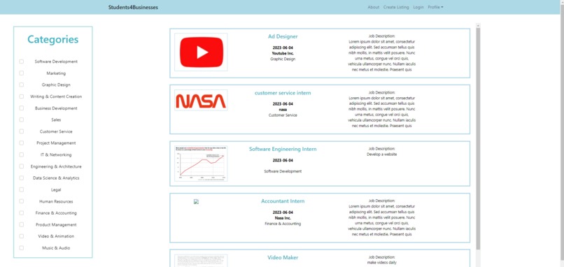 Students4Businesses – screenshot 1