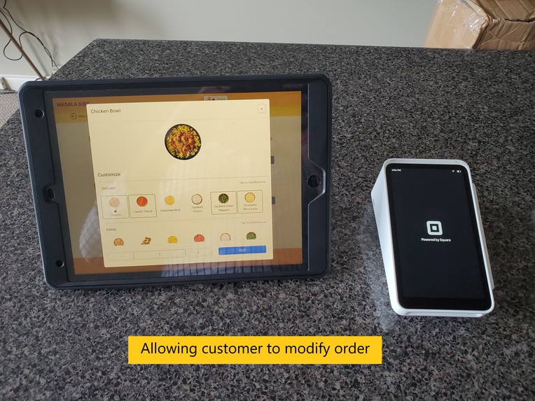 Masala Dot Kiosk Ordering App With Square Terminal  – screenshot 2