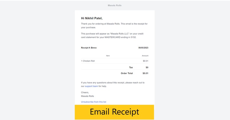 Masala Dot Kiosk Ordering App With Square Terminal  – screenshot 8