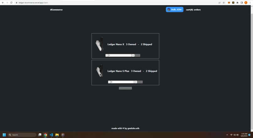 dCommerce – screenshot 2