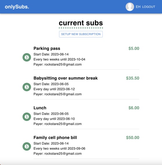 onlysubs – screenshot 2