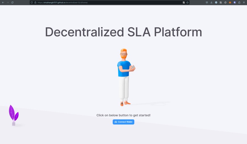 Decentralized SLA – screenshot 1