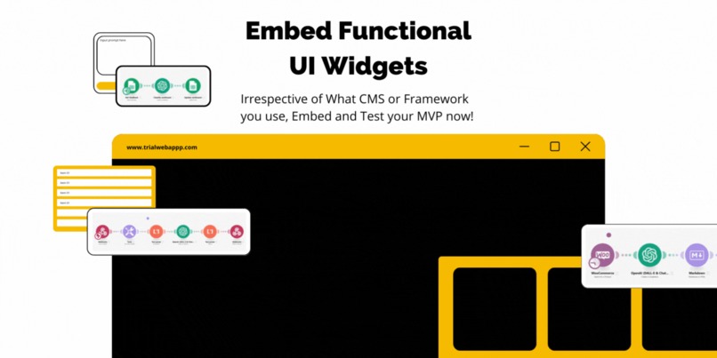 <m>bedify - No-Code Embeddable UI Widgets for Solopreneurs – screenshot 1