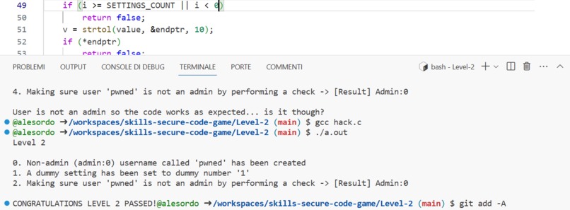 Secure Code Game Level 2 - Matrix – screenshot 1
