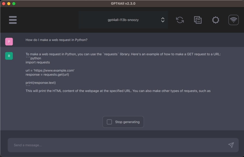 DEGPT – screenshot 2