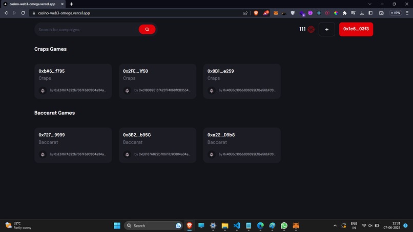 Casino in Web3 – screenshot 2