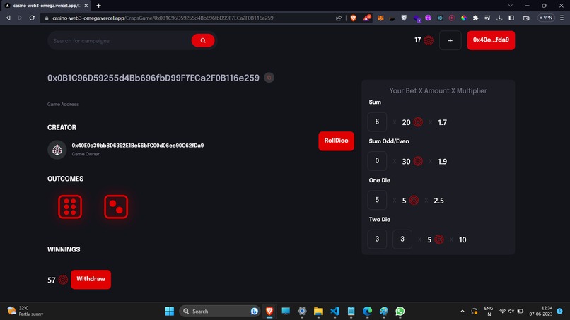 Casino in Web3 – screenshot 4