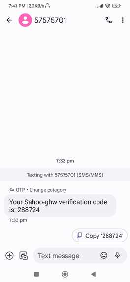 GHW-Security-Twillio-OTP challenge – screenshot 1
