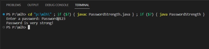Password Strength – screenshot 1