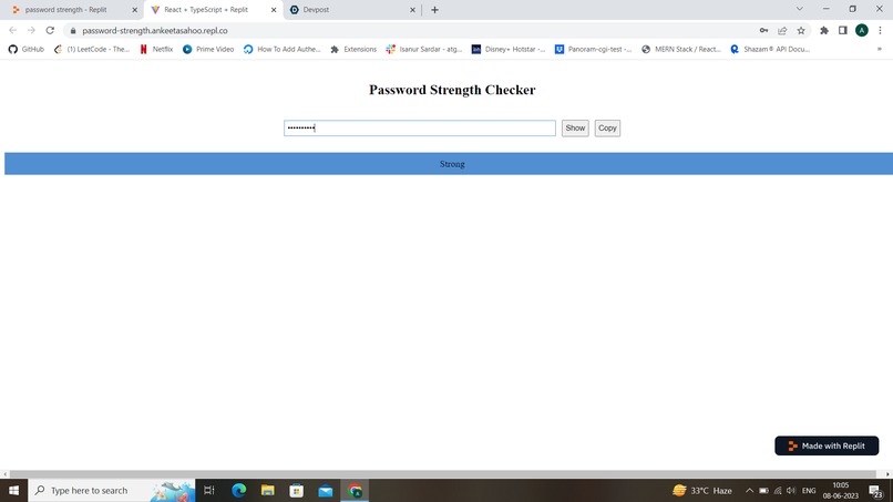 GHW-Security-Password-strength – screenshot 1