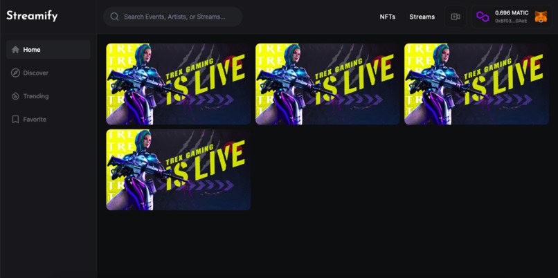 NFT Gated Streaming Platform – screenshot 3