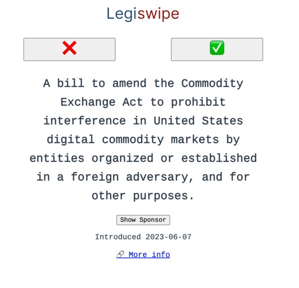Legiswipe – screenshot 1