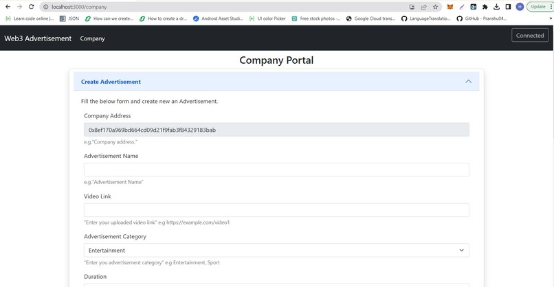 Web3 Advertisement System – screenshot 3