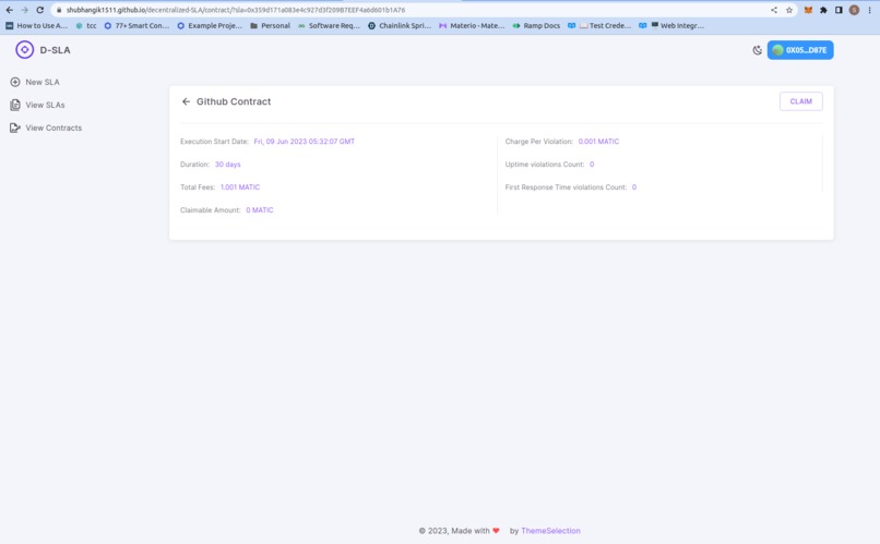 Decentralized SLA – screenshot 10