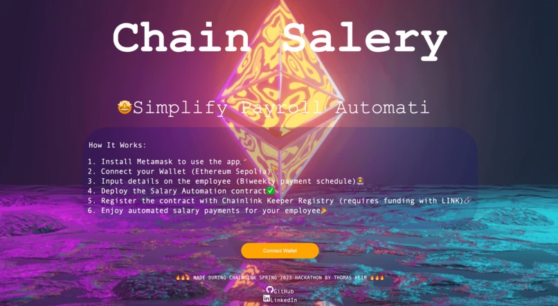 ChainSalary – screenshot 1