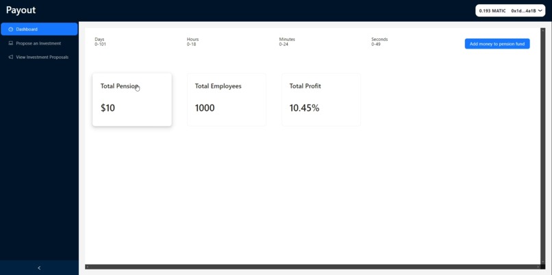 Payout – screenshot 2