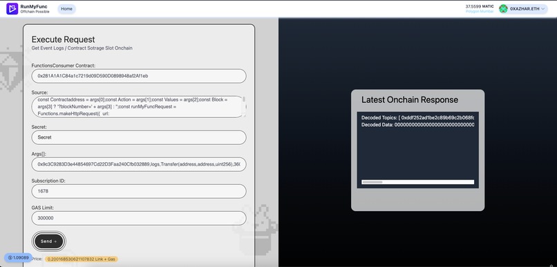 RunMyFunc – screenshot 1