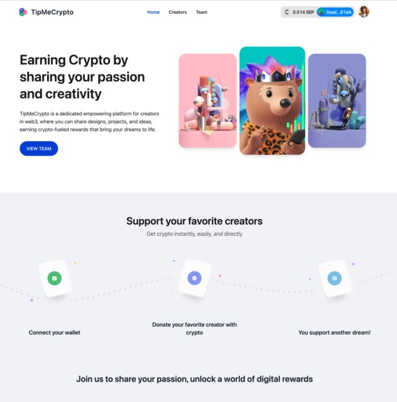 TipMeCrypto.me – screenshot 1