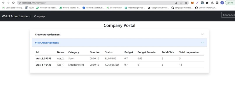 Web3 Advertisement System – screenshot 5