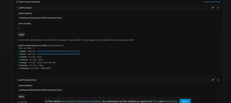 Decentralized prescription Manager – screenshot 3