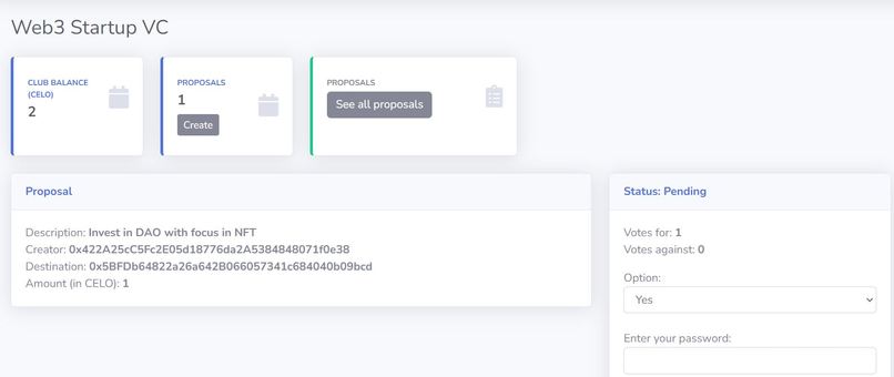 CeloClub – screenshot 2