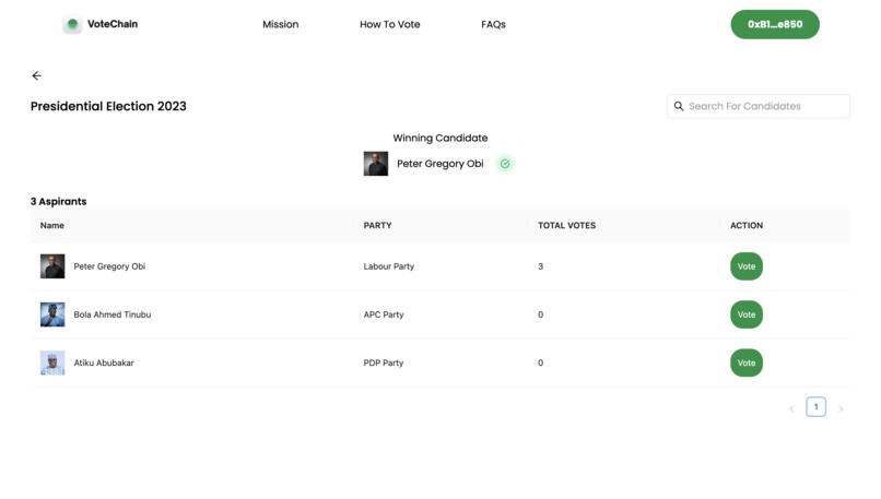 Votechain – screenshot 6