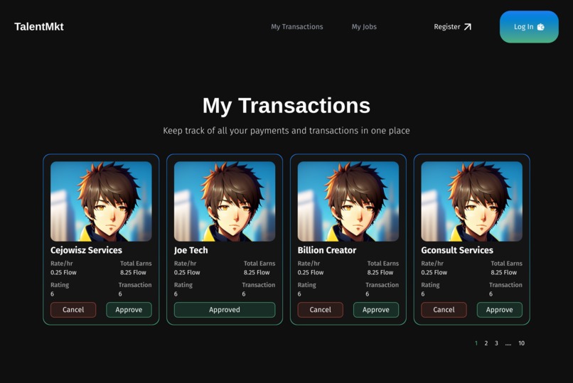 Talent Mkt – screenshot 2