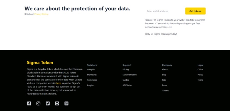 Sigma - "Data as a Currency" POC – screenshot 3