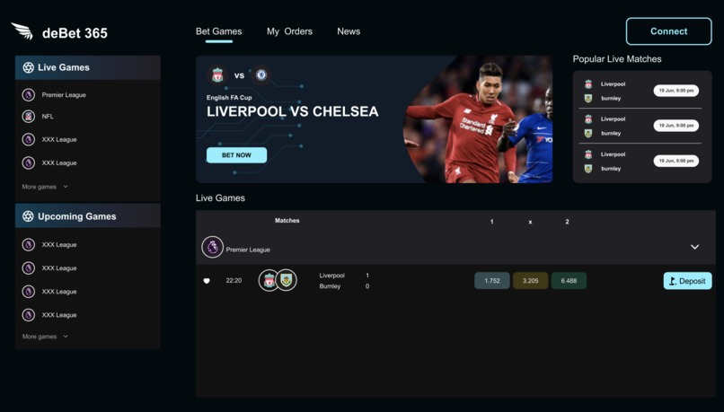 deBet365 – screenshot 1