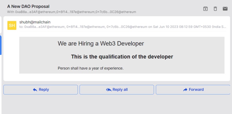 Dao Mail – screenshot 1