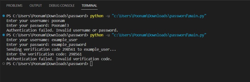 Two-Factor Authentication – screenshot 1