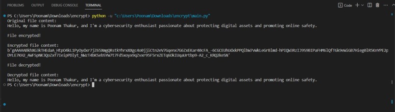 Encrypt a File – screenshot 1
