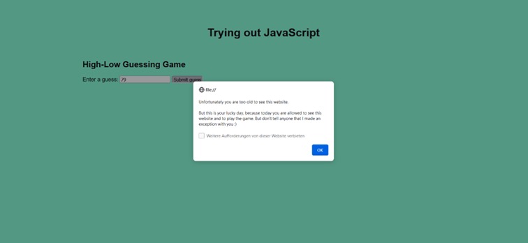Trying out JavaScript - Exploring a new programming language – screenshot 4