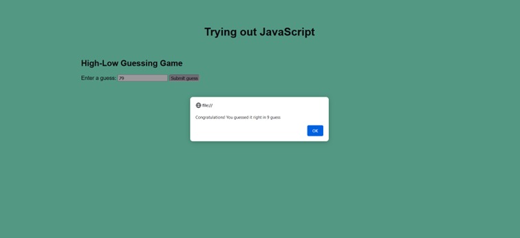 Trying out JavaScript - Exploring a new programming language – screenshot 6