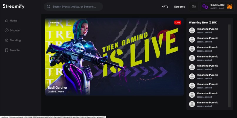 NFT Gated Streaming Platform – screenshot 5