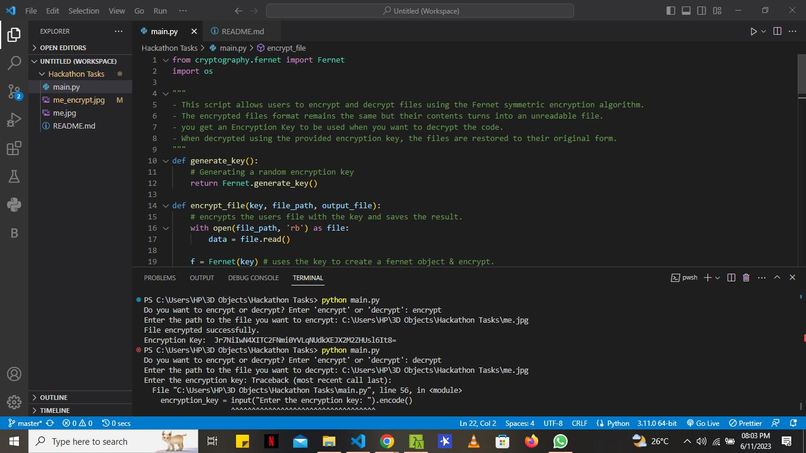 Emcrypt a File  – screenshot 1