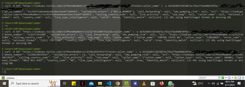 Lookup a phone number – screenshot 1