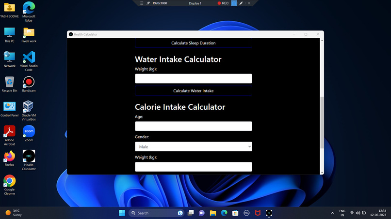 Health Calculator – screenshot 2
