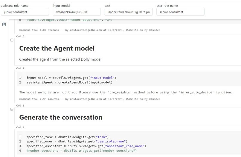 ACAD - Autonomous Conversational Agents with Dolly – screenshot 3