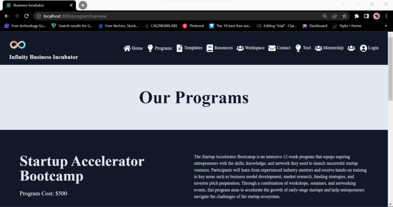 Infinity Business Incubator – screenshot 13