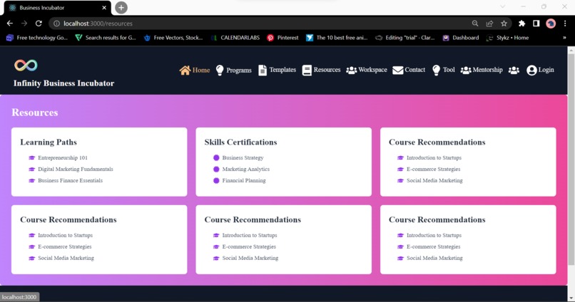 Infinity Business Incubator – screenshot 10