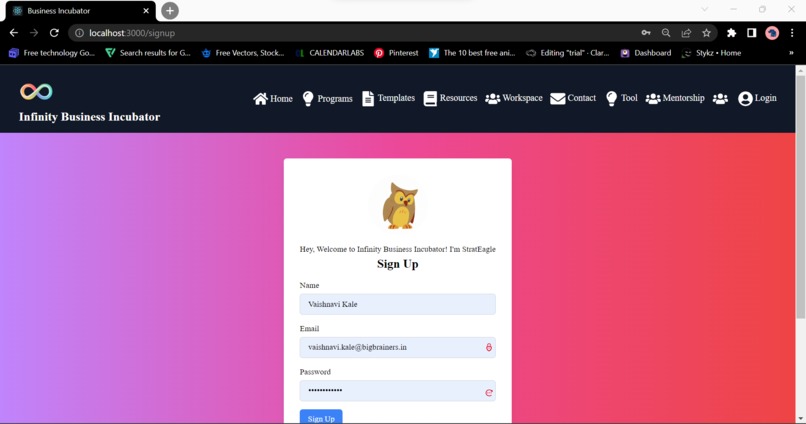 Infinity Business Incubator – screenshot 4