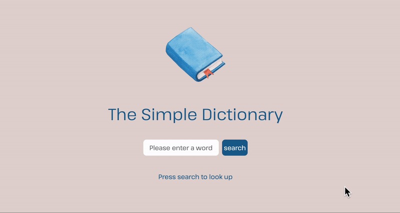 dictionary-app – screenshot 1