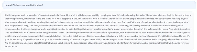 LexPodLM-13B – screenshot 4