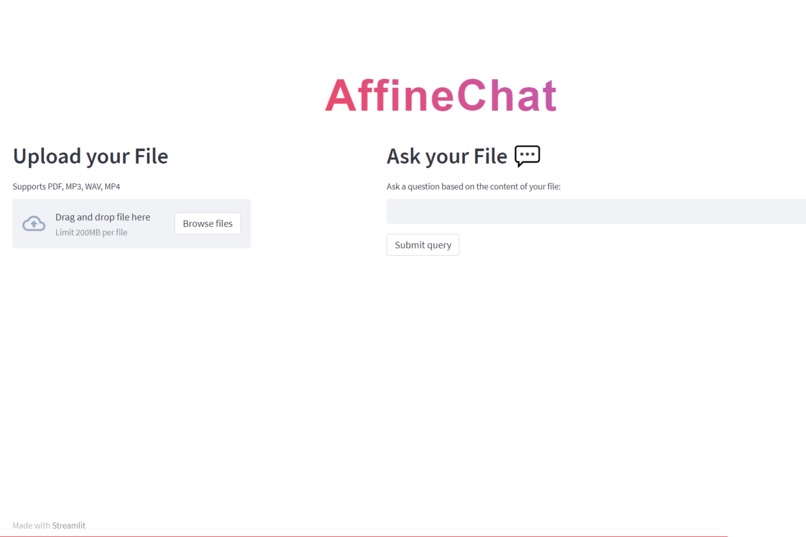 AffineChat: Ask Your Files, They'll Answer – screenshot 1