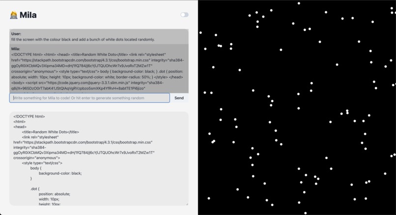 Mila - your AI software developer – screenshot 2