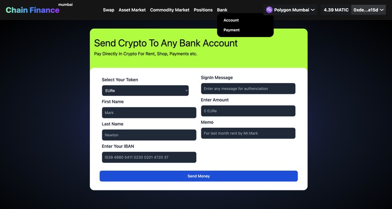 ChainFinance – screenshot 5
