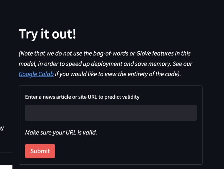 Fake News Detector – screenshot 1