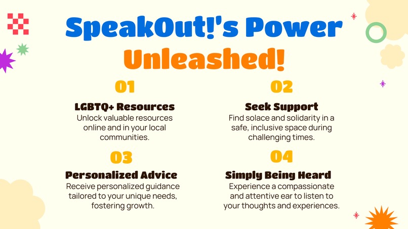 SpeakOut! The LGBTQ+ AI Conversational Advocate! – screenshot 6